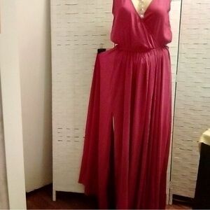 Elegant Pink Maxi Dress